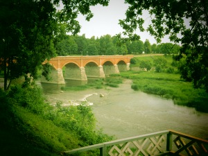 pretty bridge in Kuldiga